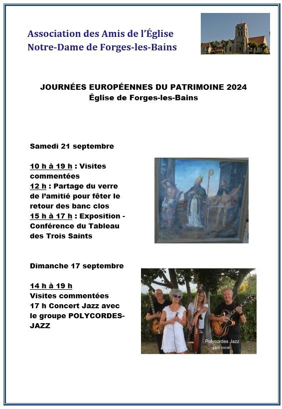affiche journée du patrimoine 2024